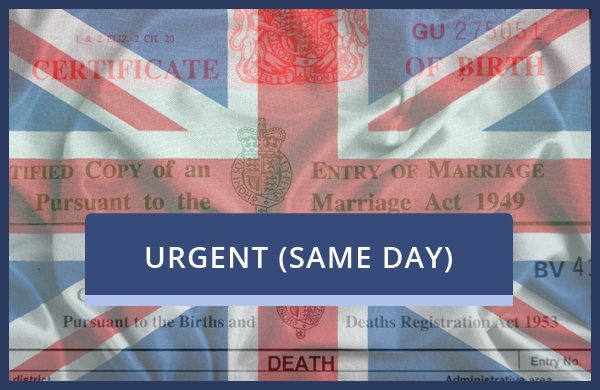 Apostille Stamp UK (Urgent)